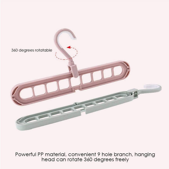 Swejos Plastic New Foldable Hanger (Multi)