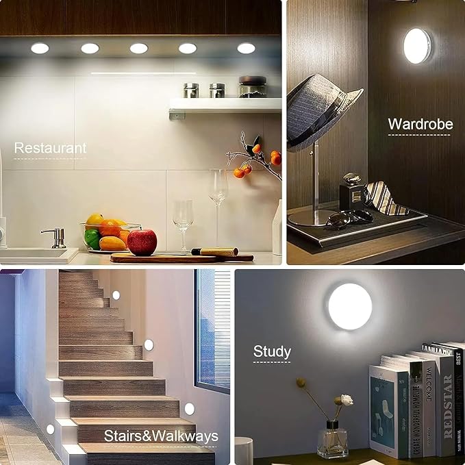 Motion Sensor Light For Home With USB Charging Wireless Self Adhesive LED Body