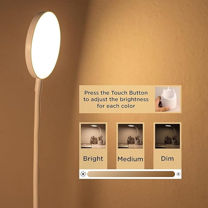 360° Flexible Rechargeable LED Desk Lamp with Pen & Phone