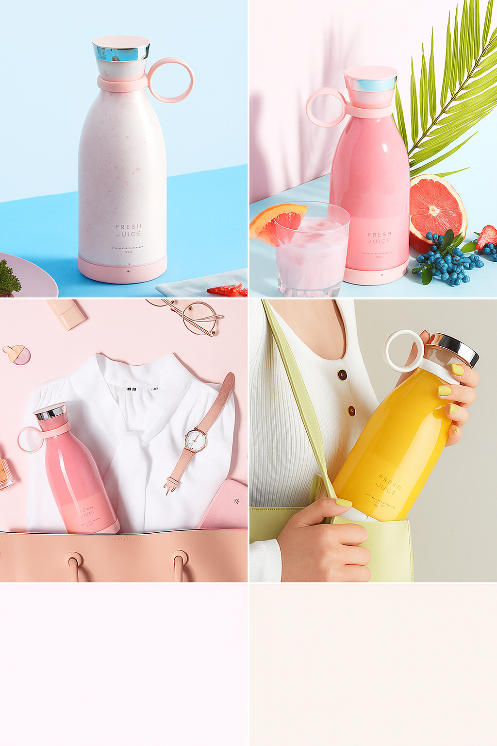 🥤 Mini Bottle | Portable 4-Blade | Smoothies & Shakes
