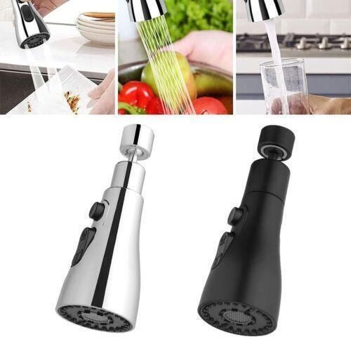 360° Rotatable -3 Function Kitchen Faucet Spray Head