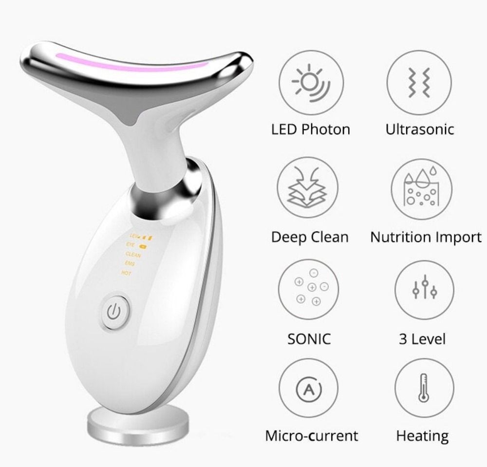 VIRALCART Anti-Aging LED Therapy Face Massager – Skin Care Device