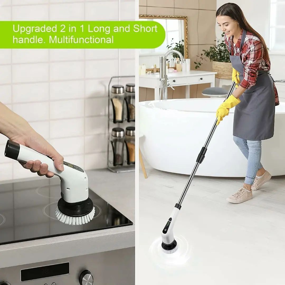 Electric Spin Scrubber - Cordless Cleaning Brus